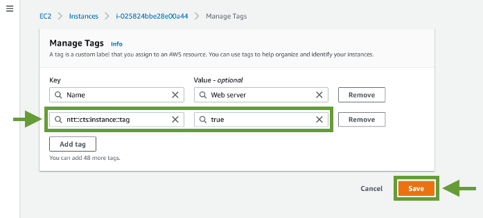 update the key value pair